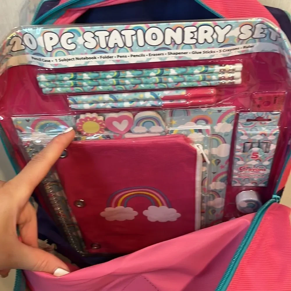 Backpack 🎒 20pc  stationery set